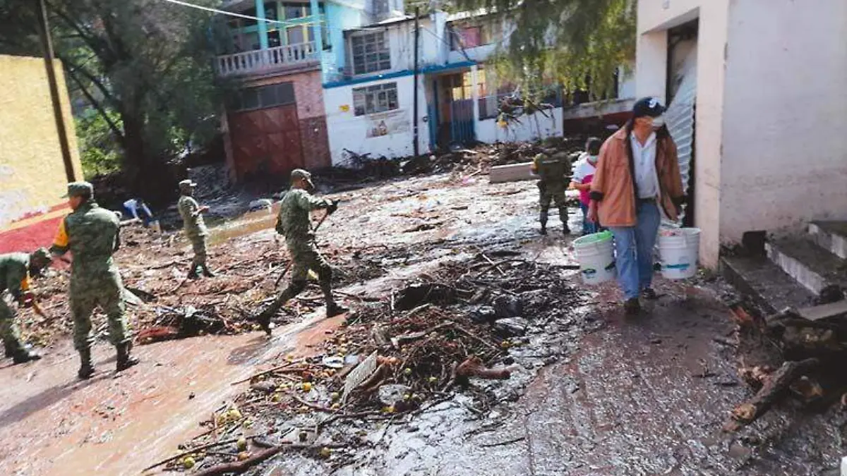 La cabecera municipal de Genaro Codina sufrió inundaciones luego de que se desbordara la presa San Aparicio